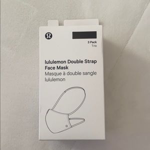 3 pack black lulu lemon face masks
